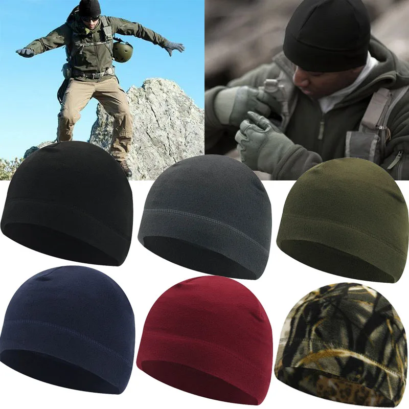 

New Warm Fleece Hat Adult Classic Camping Climbing Fishing Riding Windproof Warm Hats Autumn Winter Unisex Winter Tactical Cap