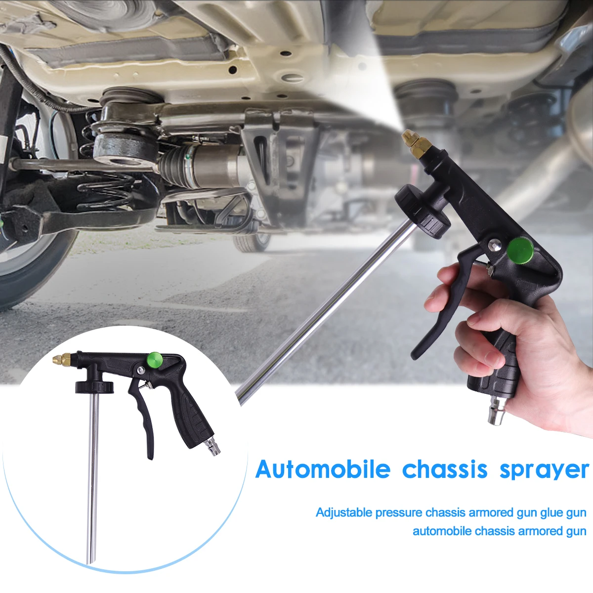 Airbrush Paint for Automobile Chassis Glue Gun Auto Armored Sprayer Adjustable Undercoating
