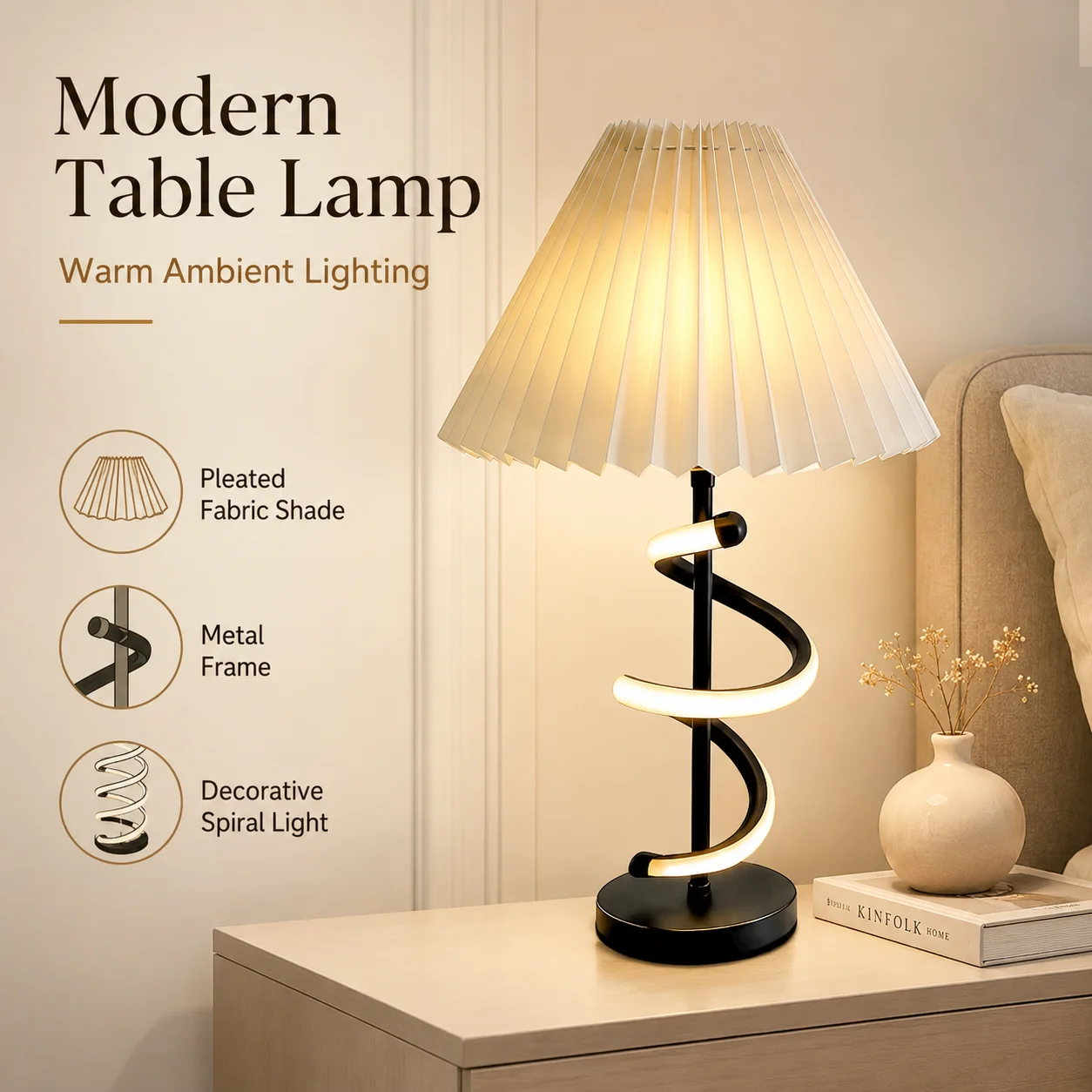 Lampada da Tavolo Spirale Dimmerabile — Regolabile – foto prodotto