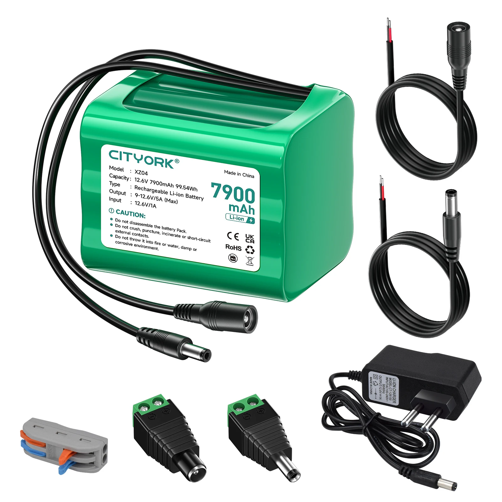 12.6V 7900mAh Rechargeable Li-ion Battery for 12V Devices, Router Alarm systems, Solar Panel, Electromobility toys, CCTV Camera image 7