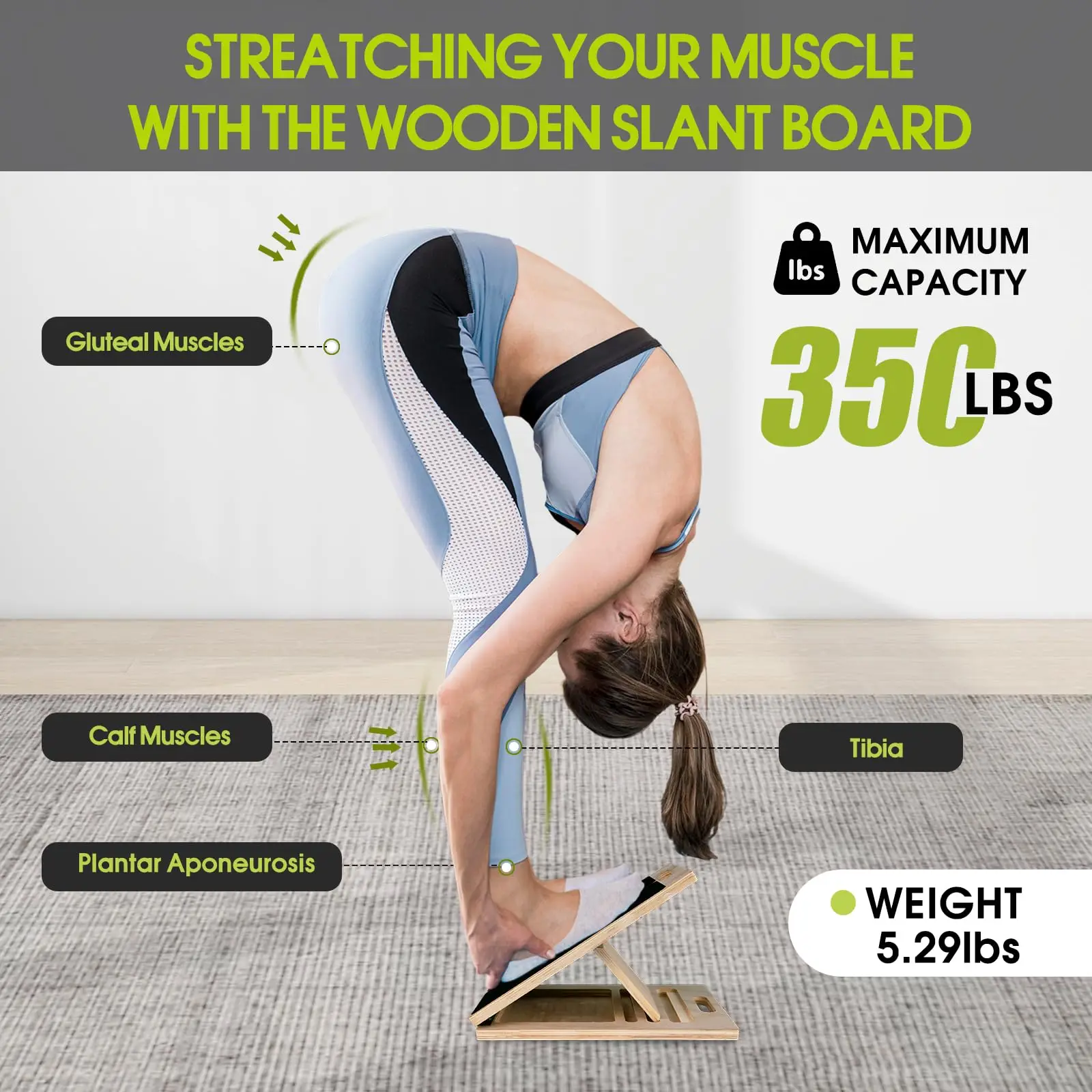 uso della tavola inclinata per stretching e allenamento