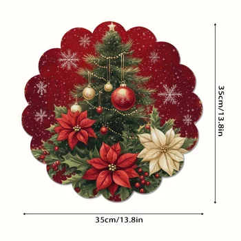 Christmas Tree Round Table Placemats 6