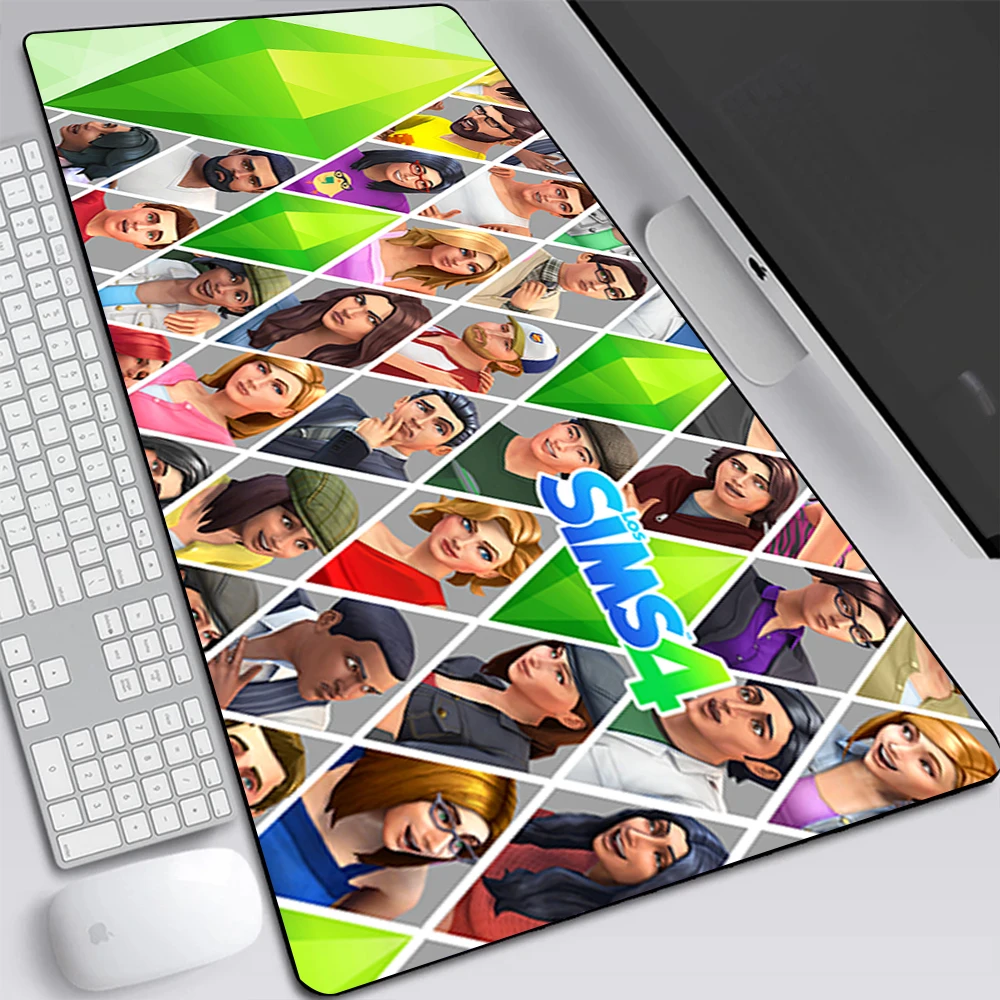 Большой игровой коврик для мыши Sims 4, коврик для компьютерной мыши,  ноутбука, коврик для клавиатуры, Настольный коврик, коврик для компьютерной  Геймерской Мыши XXL, силиконовый офисный коврик | AliExpress