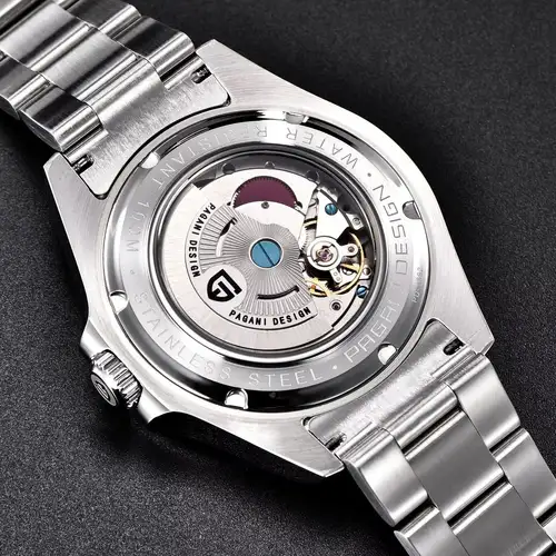PAGANI DESIGN 2026 New Automatic Machinery Men's Watch GMT DG5833 Stainless Steel sapphire crystal 10Bar Waterproof reloj hombre - Image 5