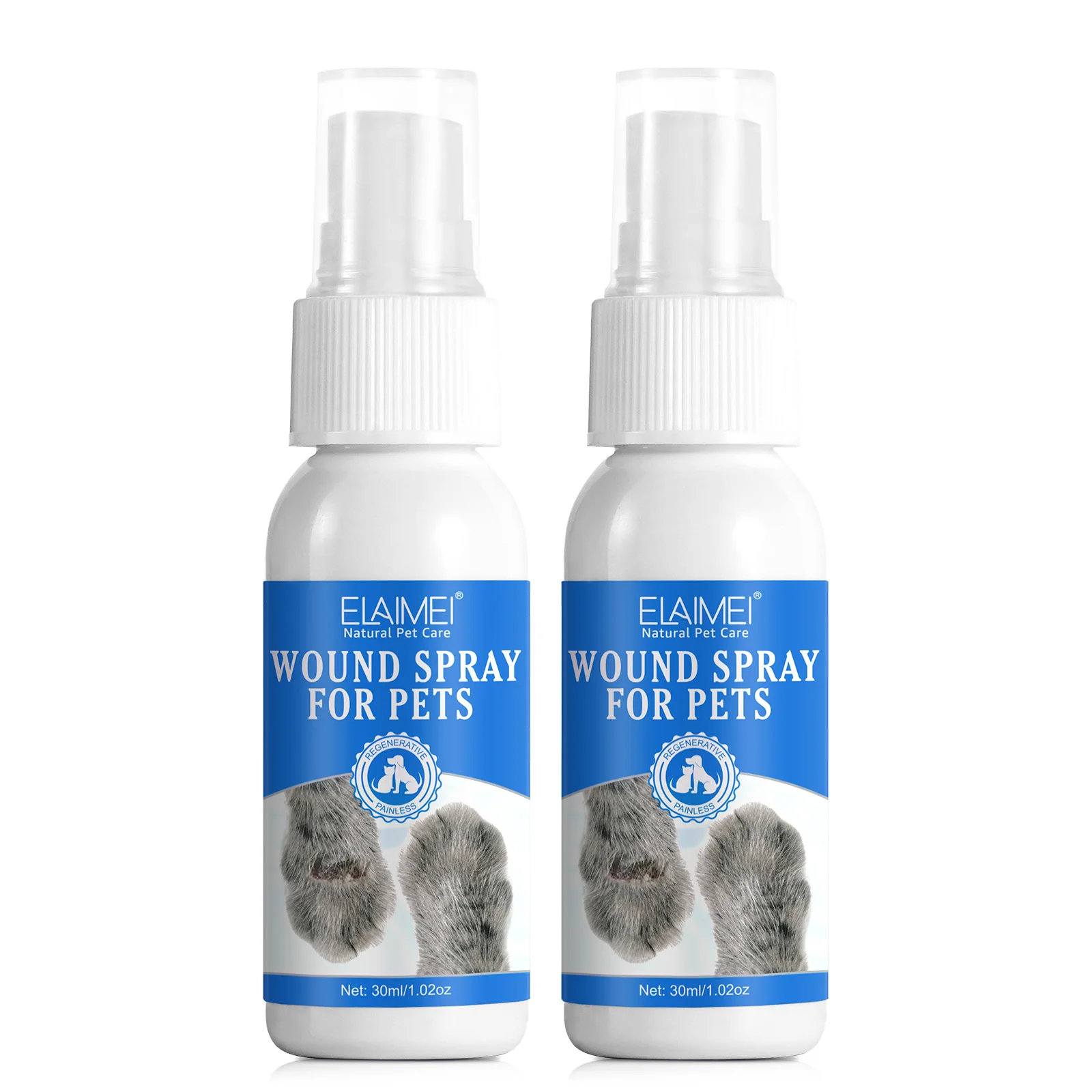 Wound Care Spray Teat Spray Dermal Cleanser Natural Antiseptic Soothes Itchy Skin and Promotes Healing Wound Skin Care for Pets