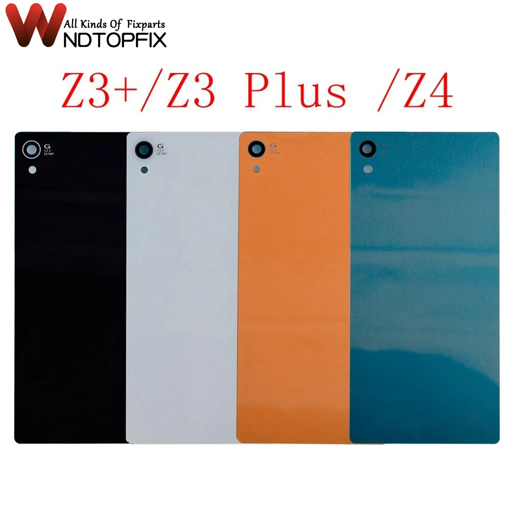 

For Sony Xperia Z3 D6603 D6653 Back Battery Cover Rear Door Housing Glass Case Replacement For SONY Z3 Z4 Plus Battery Cover