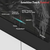 Встроенная индукционная варочная панель Karinear с 4 конфорками, мраморной вилкой и Flexzone, 3500 Вт, с сенсорным управлением, наклонником и предохранительным замком — изображение 4