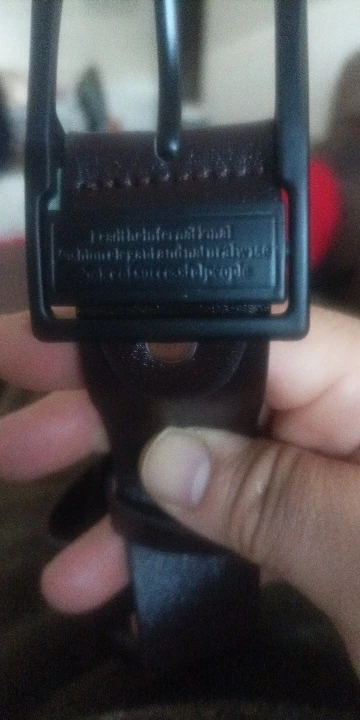 MIDNIGHT SOVEREIGN™ – Black Buckle Genuine Leather Belt photo review