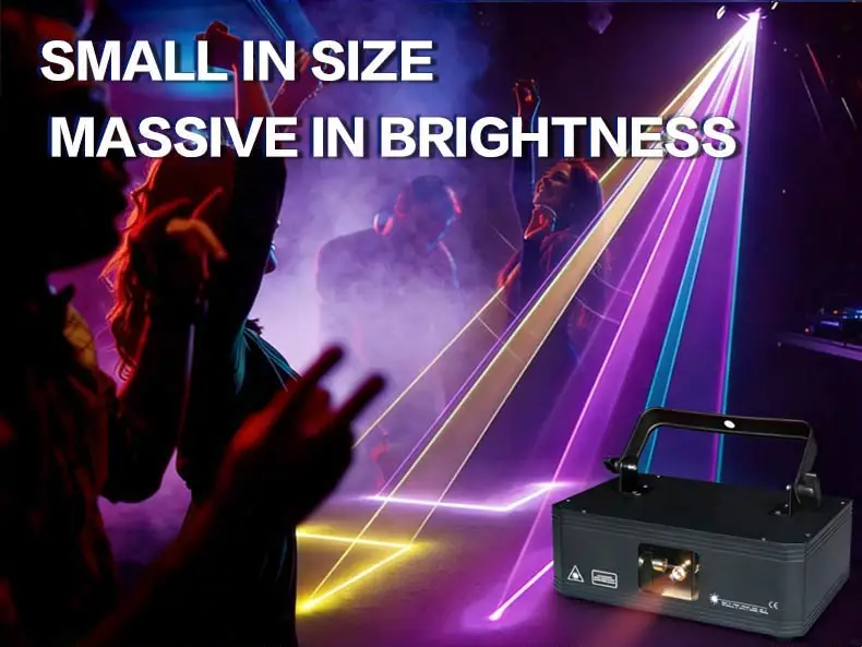 3W 5W RGB Animation Laser Light DMX512 Stage Projector for DJ Club Party Lighting