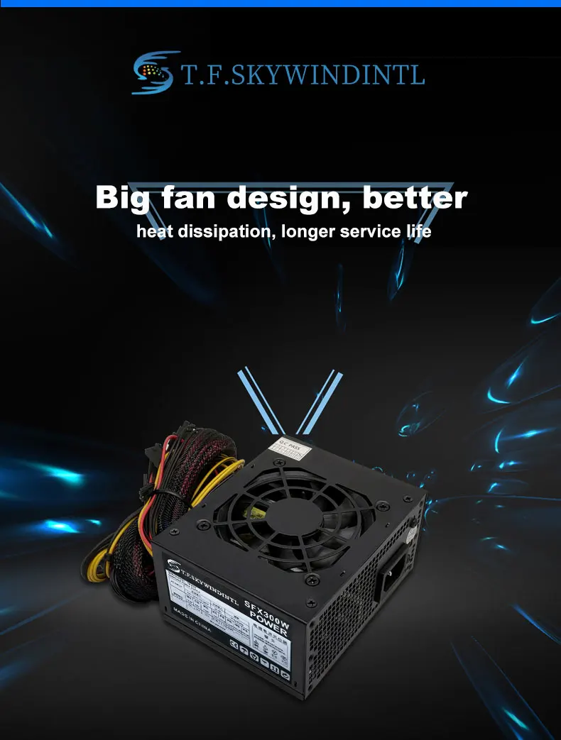 300W, Fonte de alimentação para computador SFX, Solução Mini ITX