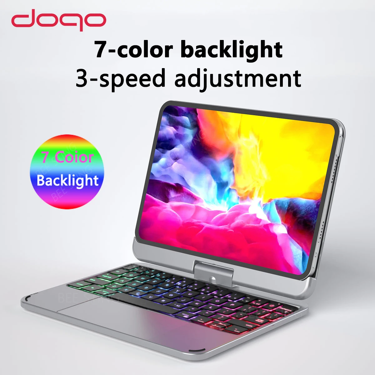 DOQO Keyboard Case For ipad Mini 6 6th 2021 7 Colors Backlit Magic