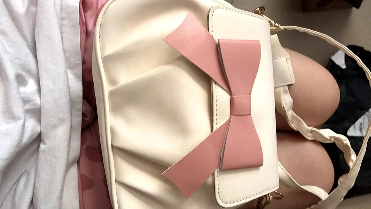 Kawaii Coquette Aesthetic Dollette Baby Pink Bow Shoulder Bag – The Kawaii  Factory