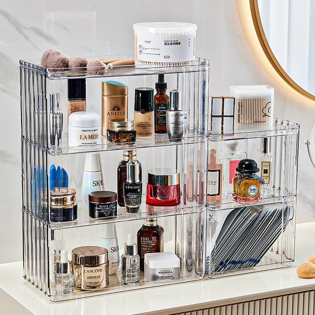 Acrylic Cosmetics Storage Shelf Holder  Makeup Organizer Acrylic Shelf -  Cabinet - Aliexpress