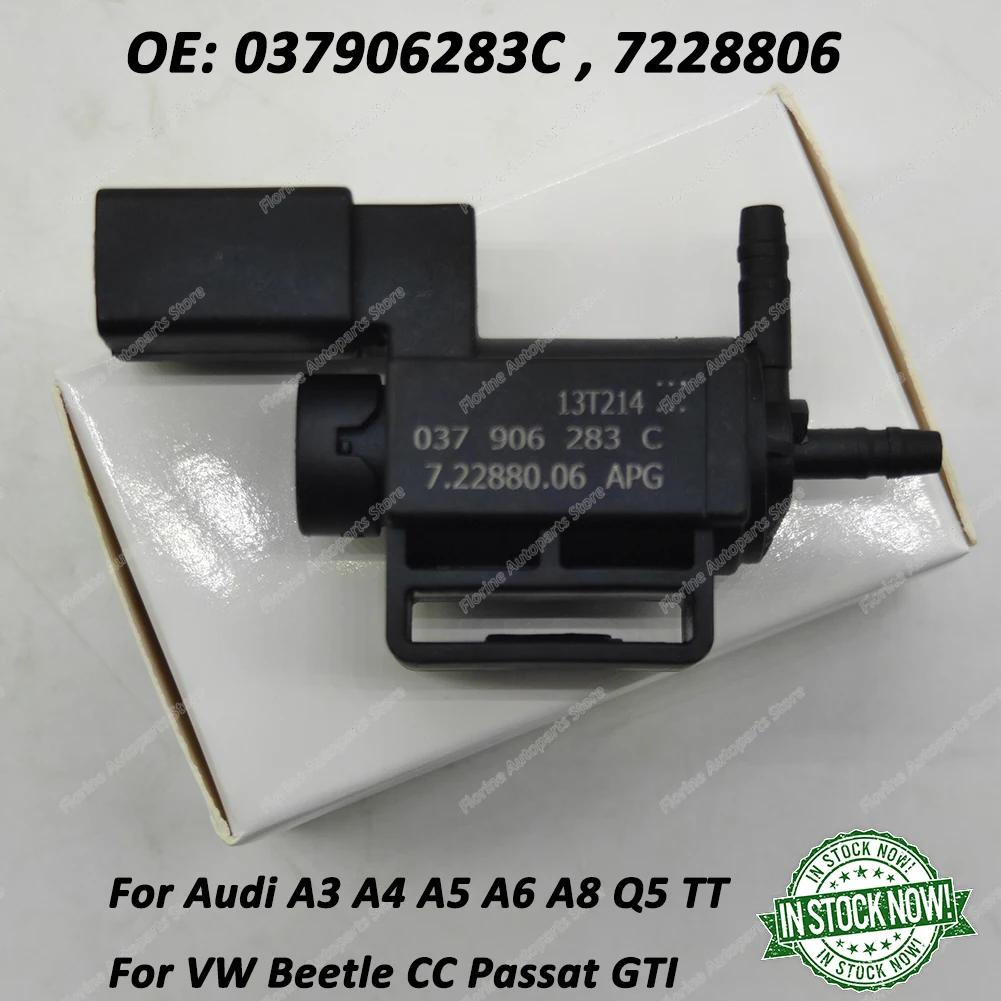 

Электромагнитный клапан BrandNew 037906283C 7228806 EGR для Audi A3 A4 A5 A6 A8 Q5 TT VW Beetle CC Passat GTI 7.22880.06 722880010