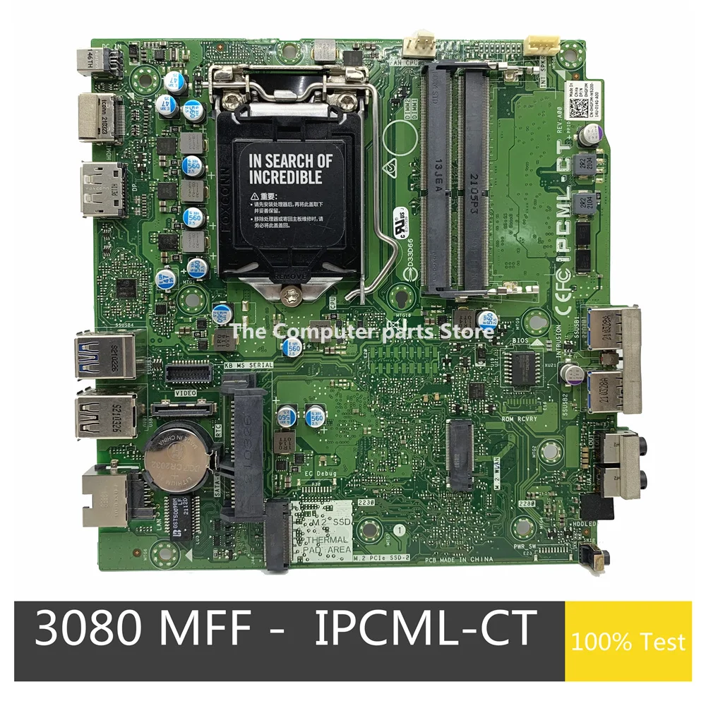 オリジナルのmffマザーボード,dell,dell optiplex 3080,ddr4 lga