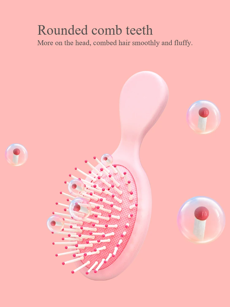 Children Cartoon Massager Paddle Cushion Hair Brush Cartoon Comb Anti-detangle Comb Children's Cute Hairdressing Smooth Hair Comb Curly Hair Brush Hair Styling Tools Hair Brush Comb Hair Comb Set Baby Care Set