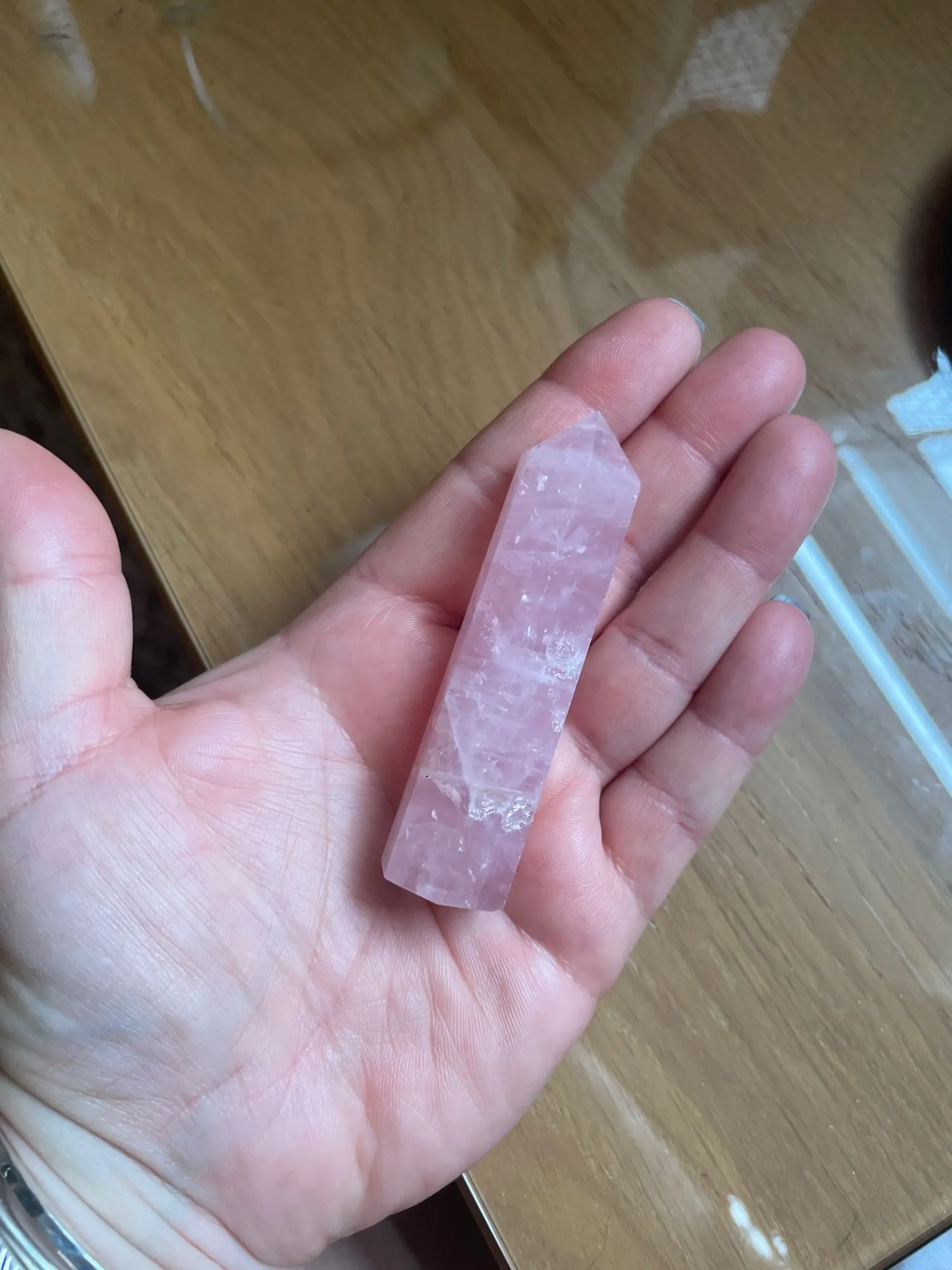 Aura Rose Quartz Stone photo review