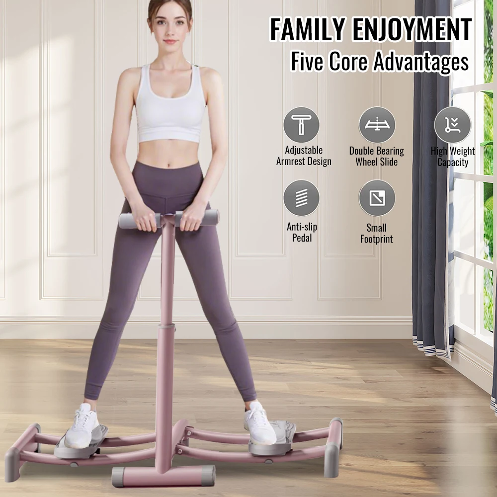 Macchina da sci Allenatore da sci regolabile Modellamento del corpo per l'allenamento della forza delle gambe Allenatore fitness multifunzionale Aerobica - immagine 2