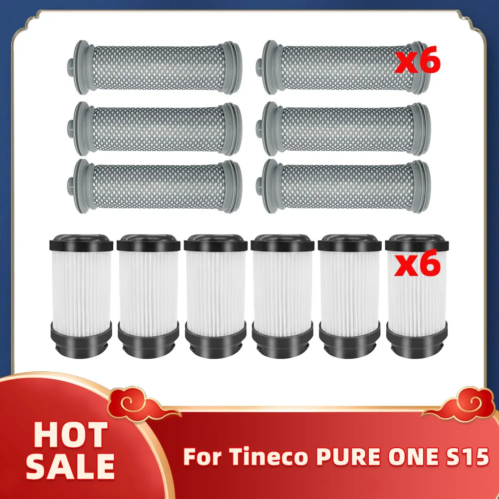 

For Tineco PURE ONE S15 Cordless Vacuum Cleaner Pre Post Filter Spare Part Replacement Accessories