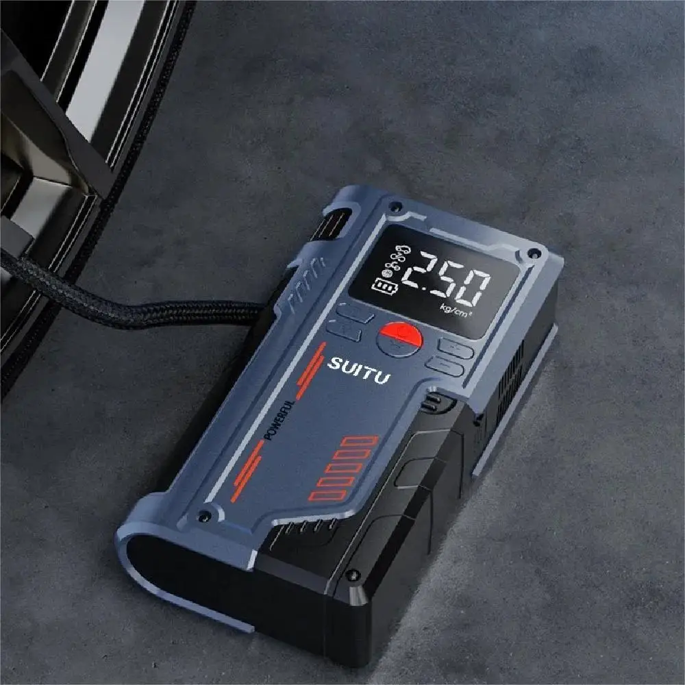 4 In 1 Car Jump start con compressore d'aria 150PSI 20000mAh caricatore Booster portatile 1000A fotocamera di avviamento della batteria dell'auto del carburante - immagine 4