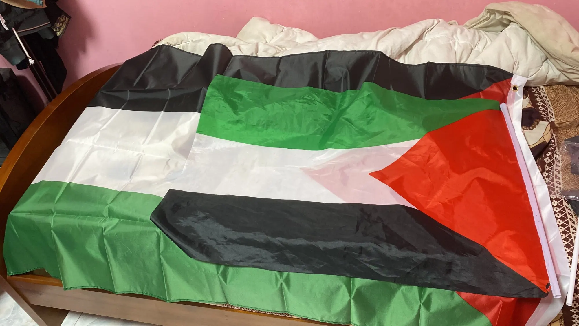 Large Palestine Flag Polyester 150 X 90cm Gaza Palestinian