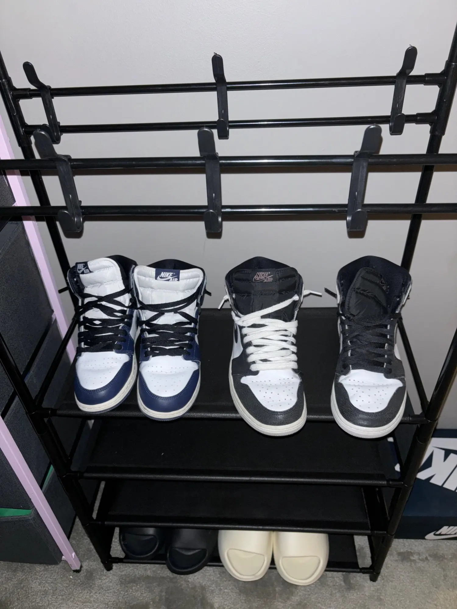 Clothes Hanger Multi-Layer Shoe Rack Doorway DIY Hat And Shoes Shelf Simple Floor-Standing Living Room Organizer Storage Racks photo review