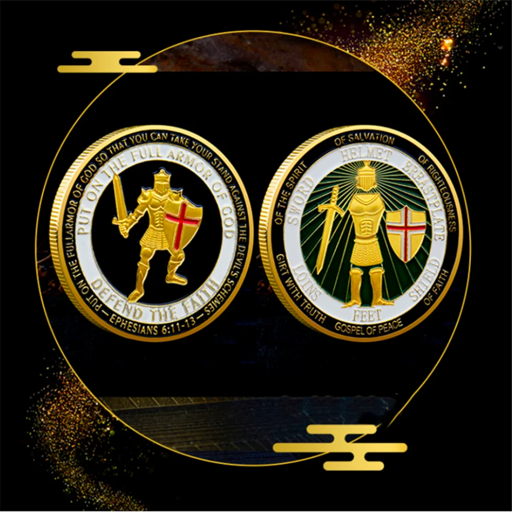 

Full Armor Of God Ephesians 6:11-13 Challenge Coin