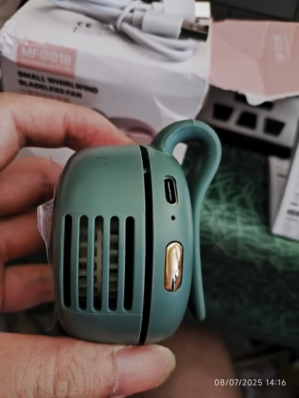 Whirlwind Leafless Fan With Portable Button Design USB Charging