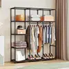**51-Inch Portable Fabric Wardrobe Closet** 3