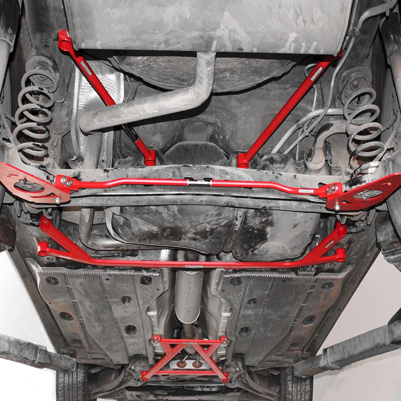 Barra Rinforzo Paraurti Auto In Alluminio - 7,9 Pollici, Rosso, Per Splitter E Stile Sportivo - Foto 6