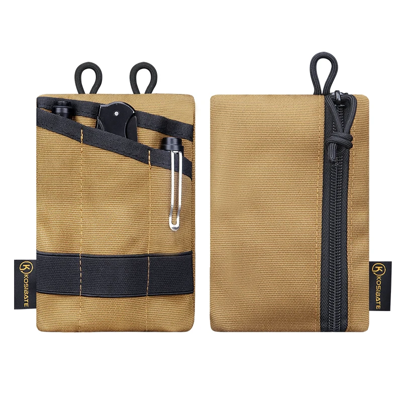 Kosibate Tactical EDC Molle Pouch Mini Wallet Card Key Belt Waist Pack...
