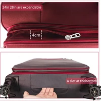 Ensemble de 3 valises SUPER SOLU, souples et extensibles, en tissu (20 + 24 + 28 pouces), avec serrure TSA et roulettes 360°. °   Expédition en rouleau depuis DE 5