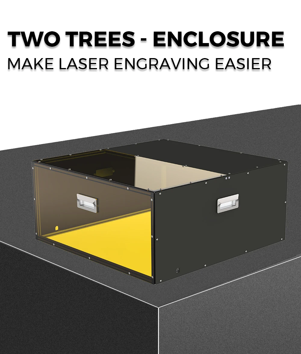 Twotrees Laser Engraving Machine Enclosure Dust-proof Protective Box  680x710x310mm Smoke Exhaust With Powerful Suction Fan - Laser Engraving  Machine - AliExpress