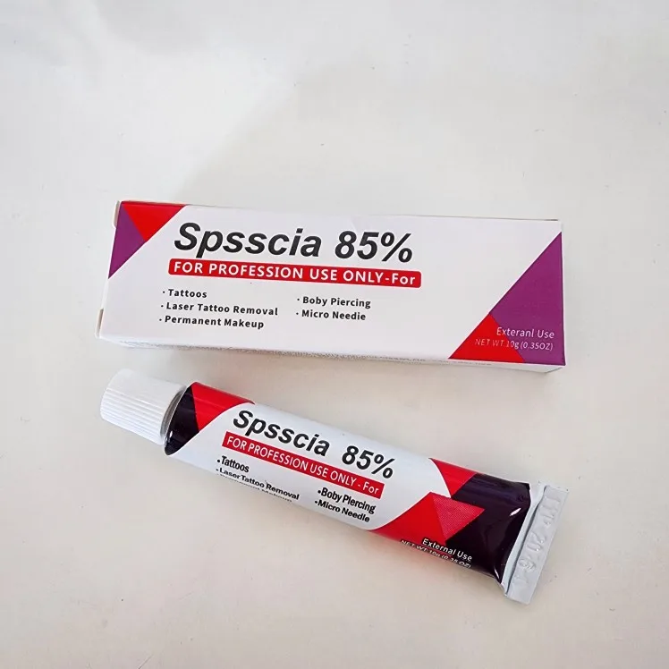 85% Spsscia Multipurpose Numbing Cream lidocaine 8% for Cosmetic tattooing/Permanent Makeup/Piercings/Waxing/Microblading/Laser photo review