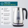 CACHOO Electric Kettle Temperature Control with 4 Presets, 1.7L Hot Water Kettle Electric, Stainless Steel Tea Pot Kettle 2