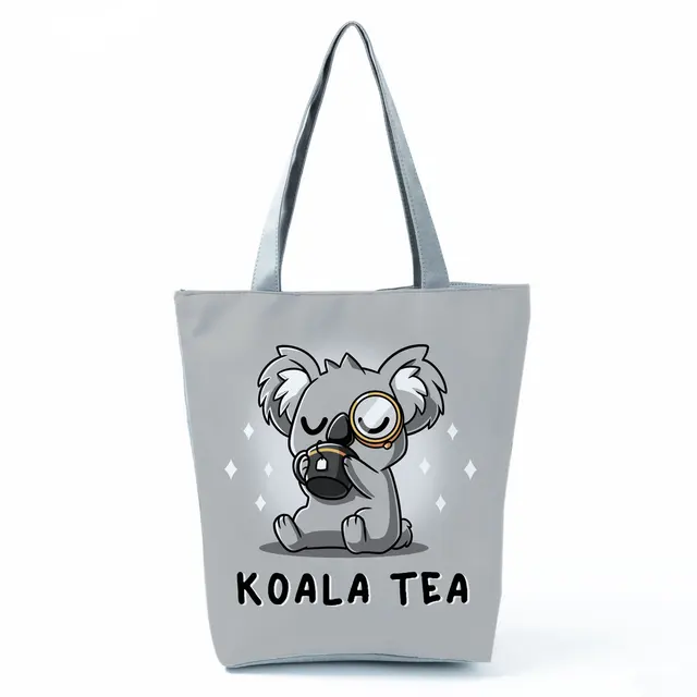 criticus Verbergen Voorgevoel Dames Milieuvriendelijke Boodschappentas Outdoor Cartoon Koala Print  Aanpasbare Tote Tas Strand Tas Vrouwen Schoudertas Hoge Capaciteit| | -  AliExpress