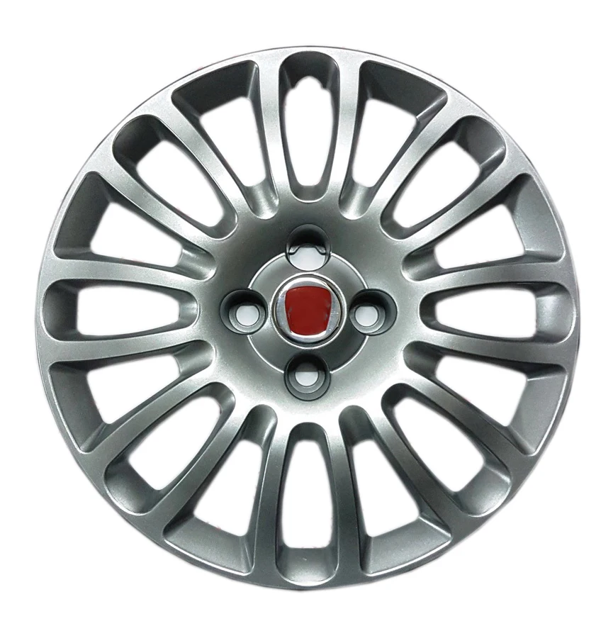 15 İnc For Fiat Grande Punto Evo Rim Cover Gray For Unbreakable Flexible 15 Wheel 4 Pcs Hub Caps -