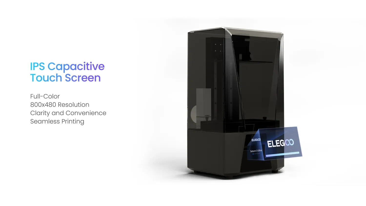 High Speed Elegoo 3D Printer Machine for Plastics Saturn 3 Ultra 12K Wi-Fi  Transfer 150mm/H Resin LCD impressora