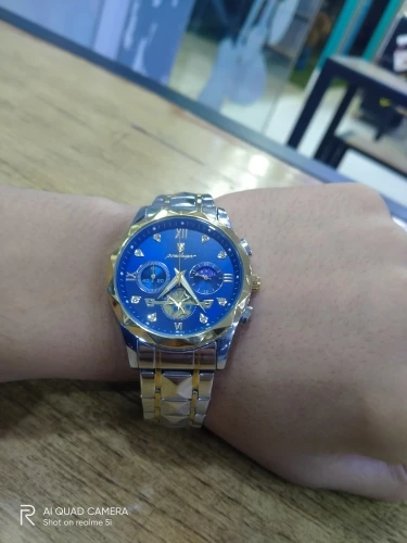 POEDAGAR Luxury Man Wristwatch Waterproof Luminous Chronograph photo review