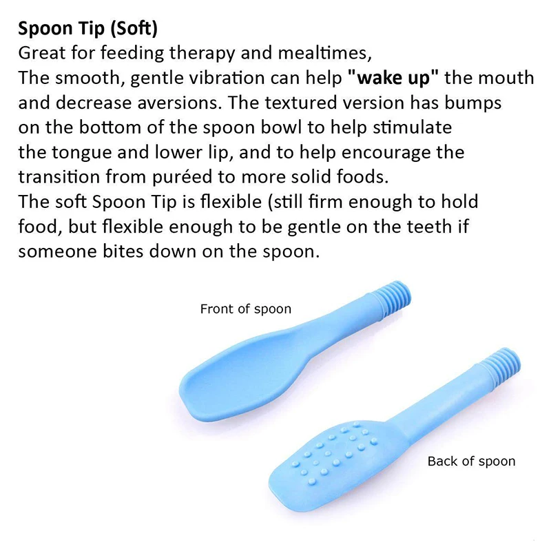 Silicone Feeding Spoon Learning Spoons Fork Spoon Set Baby Cutlery ARK Textured Spoon Tip Sensory Feeding Tool
