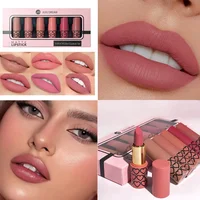 Coffret de 6 rouges à lèvres mats nude, imperméables, longue tenue, faciles à appliquer, haute pigmentation, ne tache pas les tasses, ensemble de maquillage pour les lèvres, idéal comme cadeau. 4