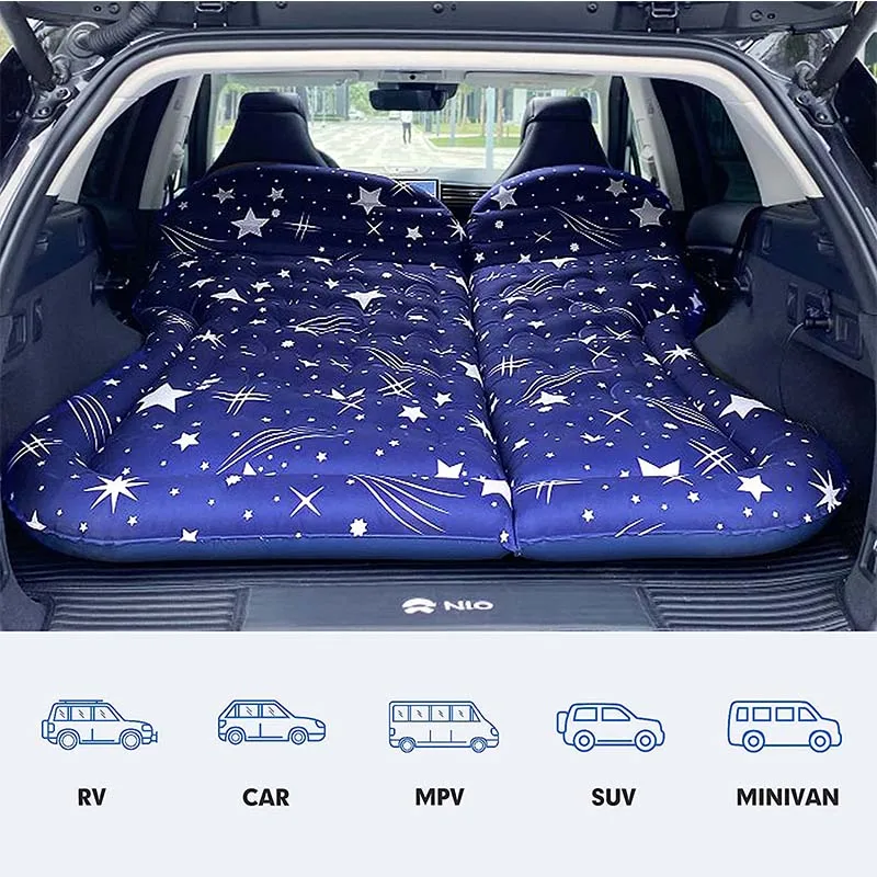 SUV Air Mattress Camping Bed Cushion Pillow Inflatable Car Bed Mattress for SUV Portable Car Air Back Seat