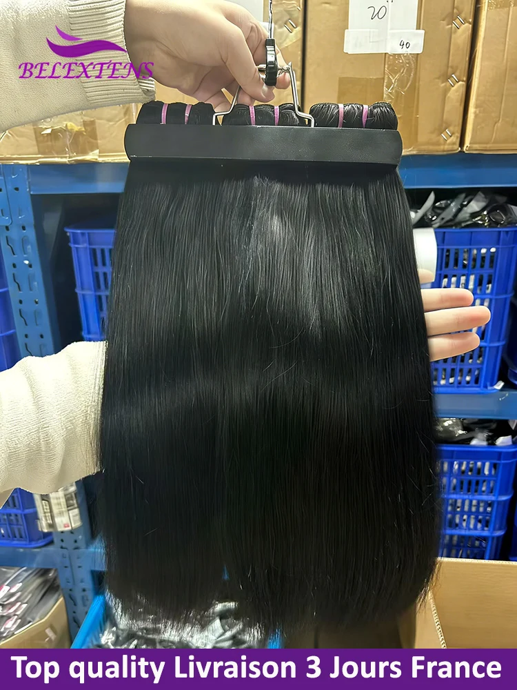 Super Double Drawn Straight Human Hair Bundles