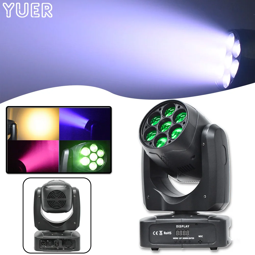 

New LED 7x20w Osram RGBW Beam Zoom Wash Strobe Effect Stage Moving Head DMX512 For Wedding Party Holiday Dance Bar Dj Disco Lamp