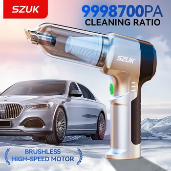 SZUK C017Max Car Vacuum Cleaner Stong Suction Wireless Portable HandHeld Vacuum Cleaner Powerful Air Blower Cleaning Machine 1