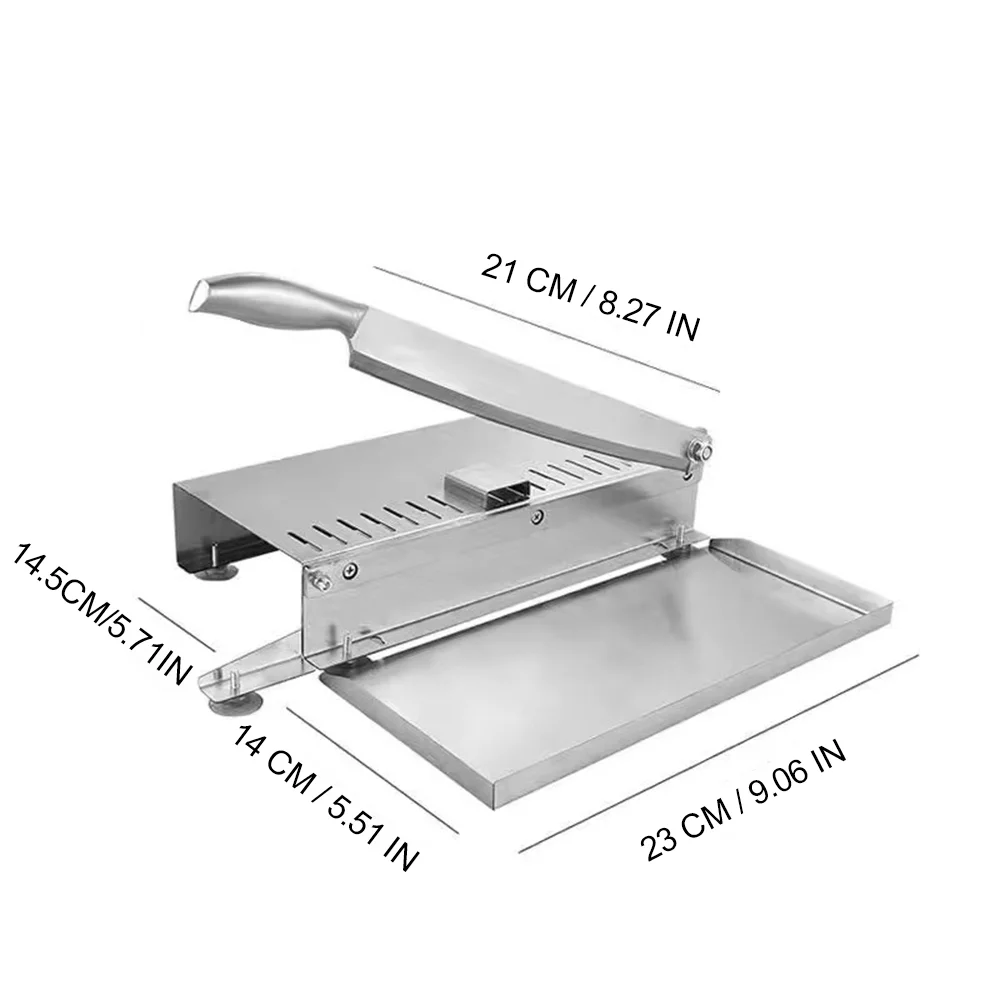 Food Beef Cutter Slicing Stainless Steel Fish Frozen Meat Bone Chopping Knife Easy-Clean Home Cutting Kitchen Tool