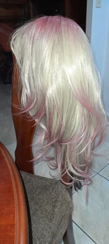 HENRY MARGU White Long Straight Synthetic Wigs for Women Colorful Cosplay Party Fake Hair with Bangs White Wig HighTemperature photo review