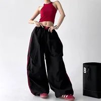 Loose Joggers Pants Women Cargo Pants Vintage Streetwear Hip Hop Y2k Baggy Wide Leg Sweatpants Casual Pockets Fashion Trousers - Image 4