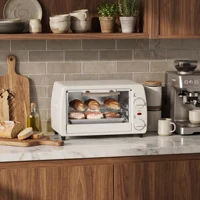 Mini Four Électrique 10L avec Thermostat 230°C, Minuterie 60min, 750W – Petit Four de Table Compact avec Plaque & Grille pour Cuisson, Réchauffage & Grillade 5