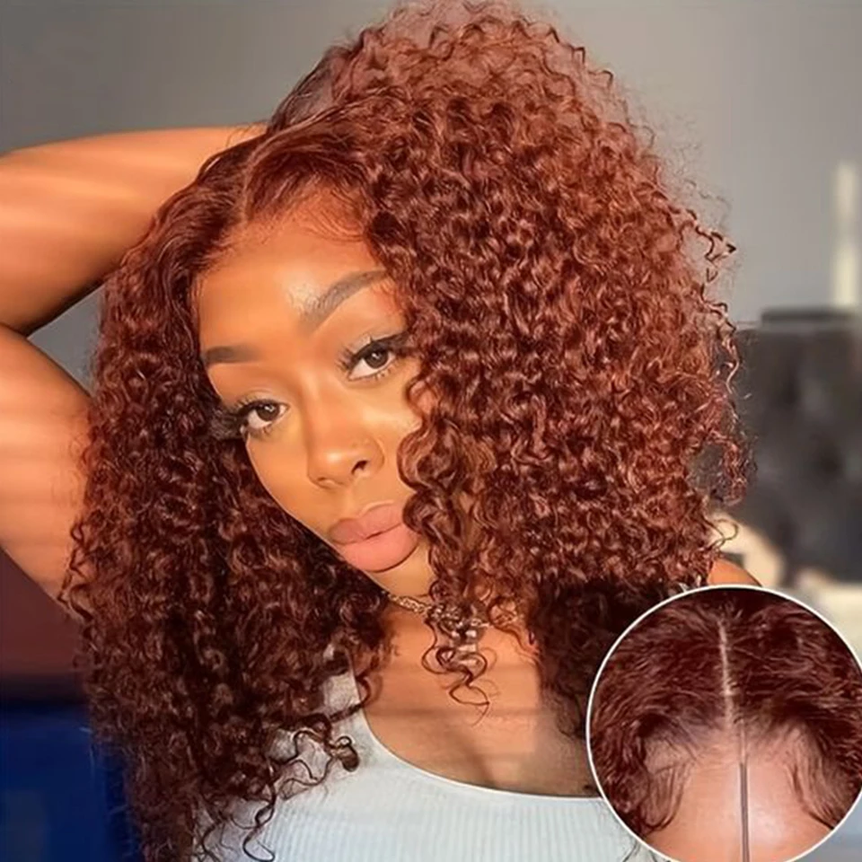Glueless Wig Human Hair Ready To Wear Deep Wave Bob Human Hair Wig Glueless Pre-Cut 13X6X1 Lace Curly Wigs for Women